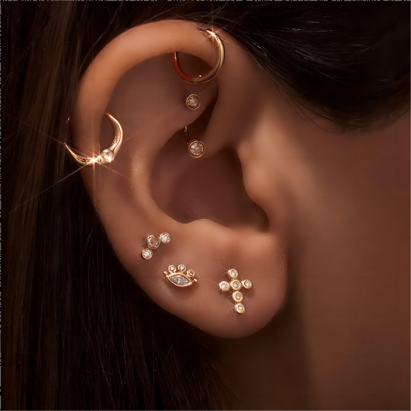 CROSS STUDS (18k)