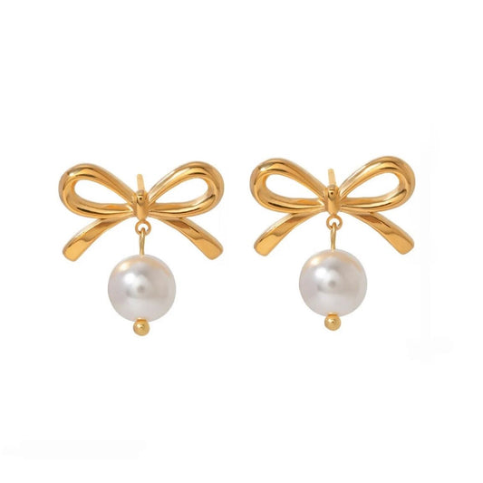 BOW-TIE EARRINGS (18k)