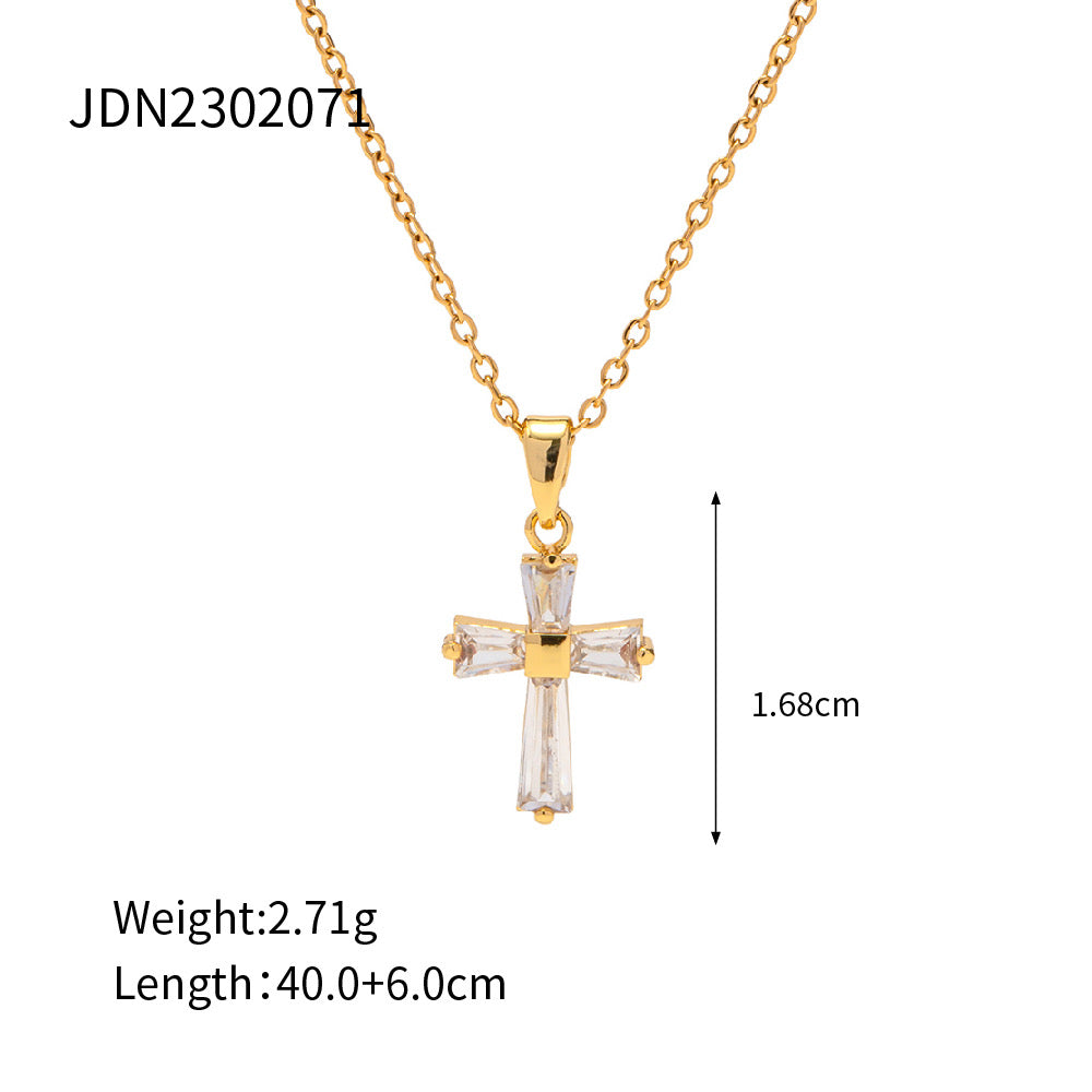 CROSS NECKLACE 2.0 (18k)