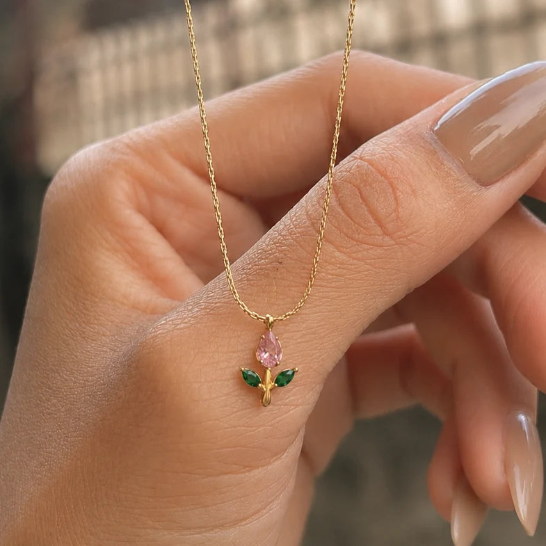 TULIP NECKLACE (18k)