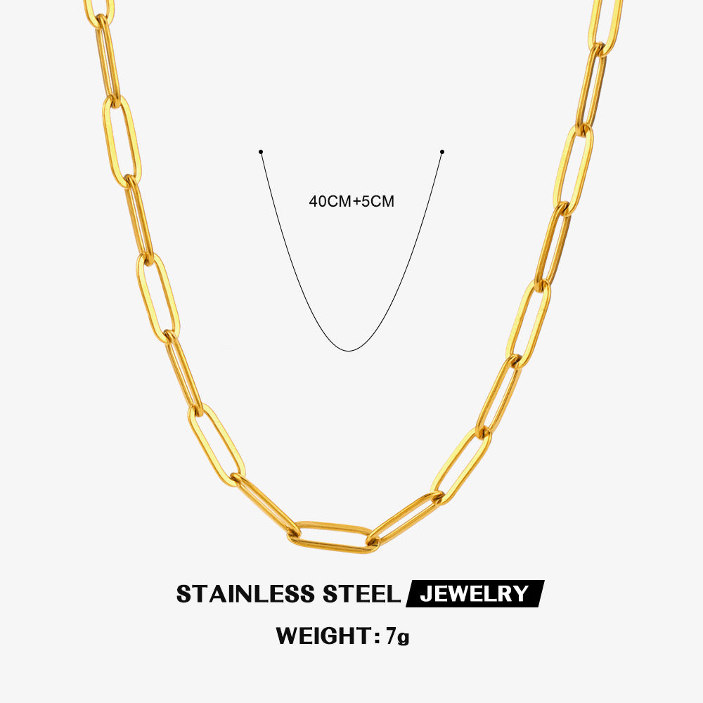 PAPERCLIP NECKLACE (18k)