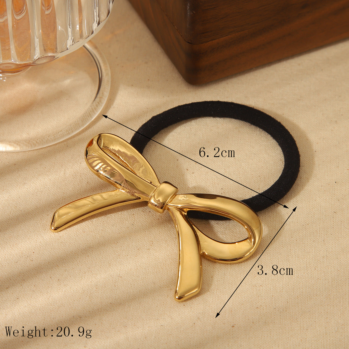 BOW HAIR-TIE (18k)