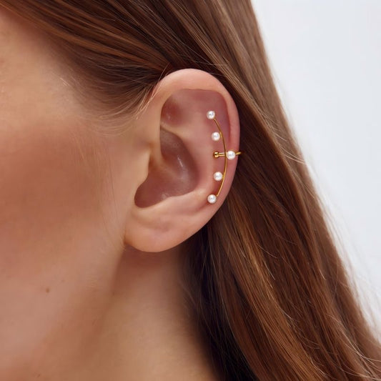 PEARLY EAR CUFF (18k)