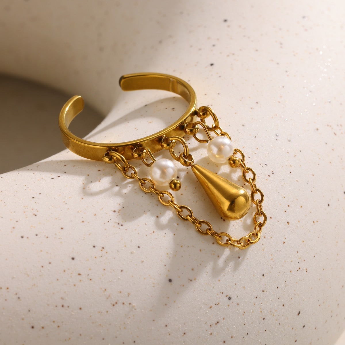 HEART DROP RINGS (18k)