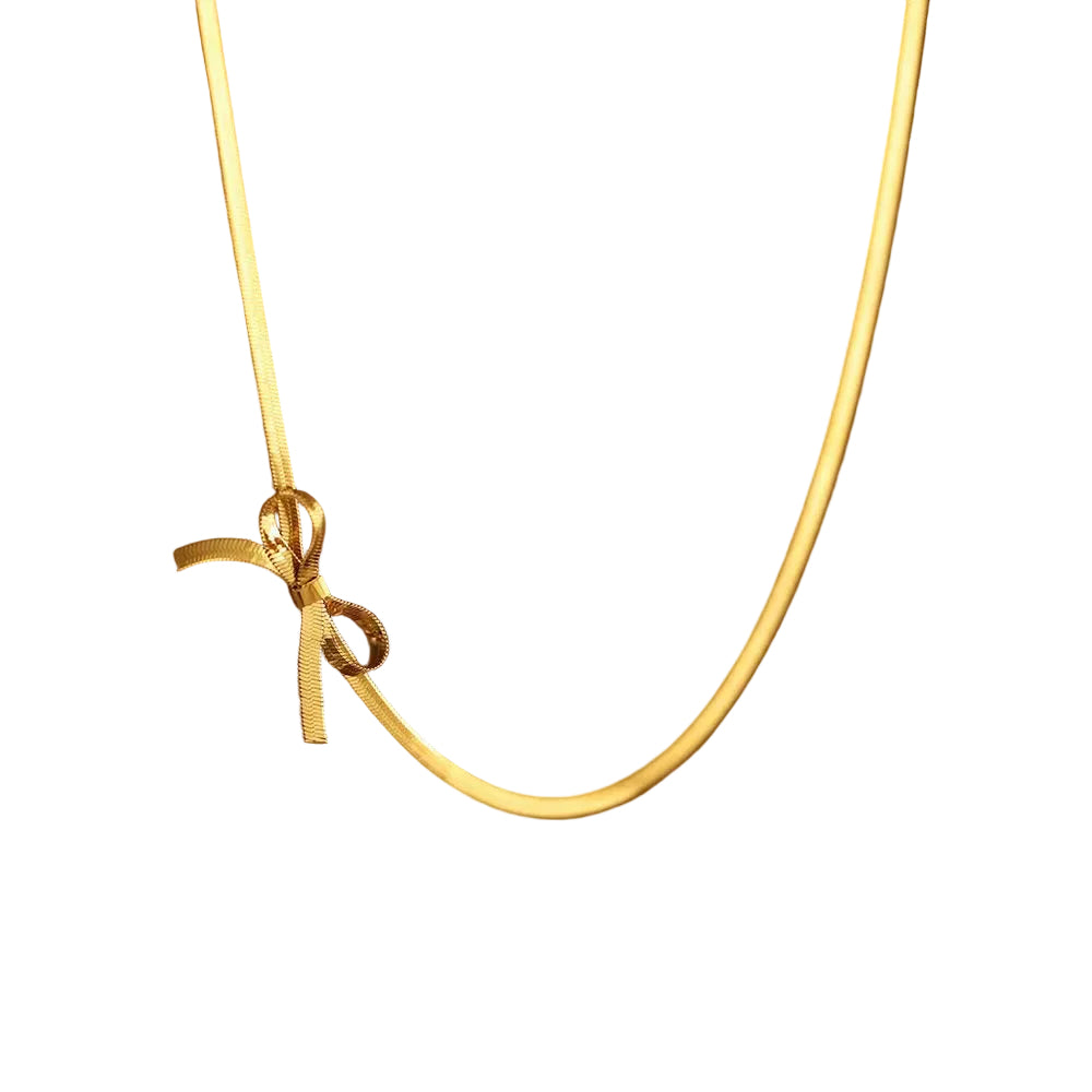 BOW NECKLACE (SS)