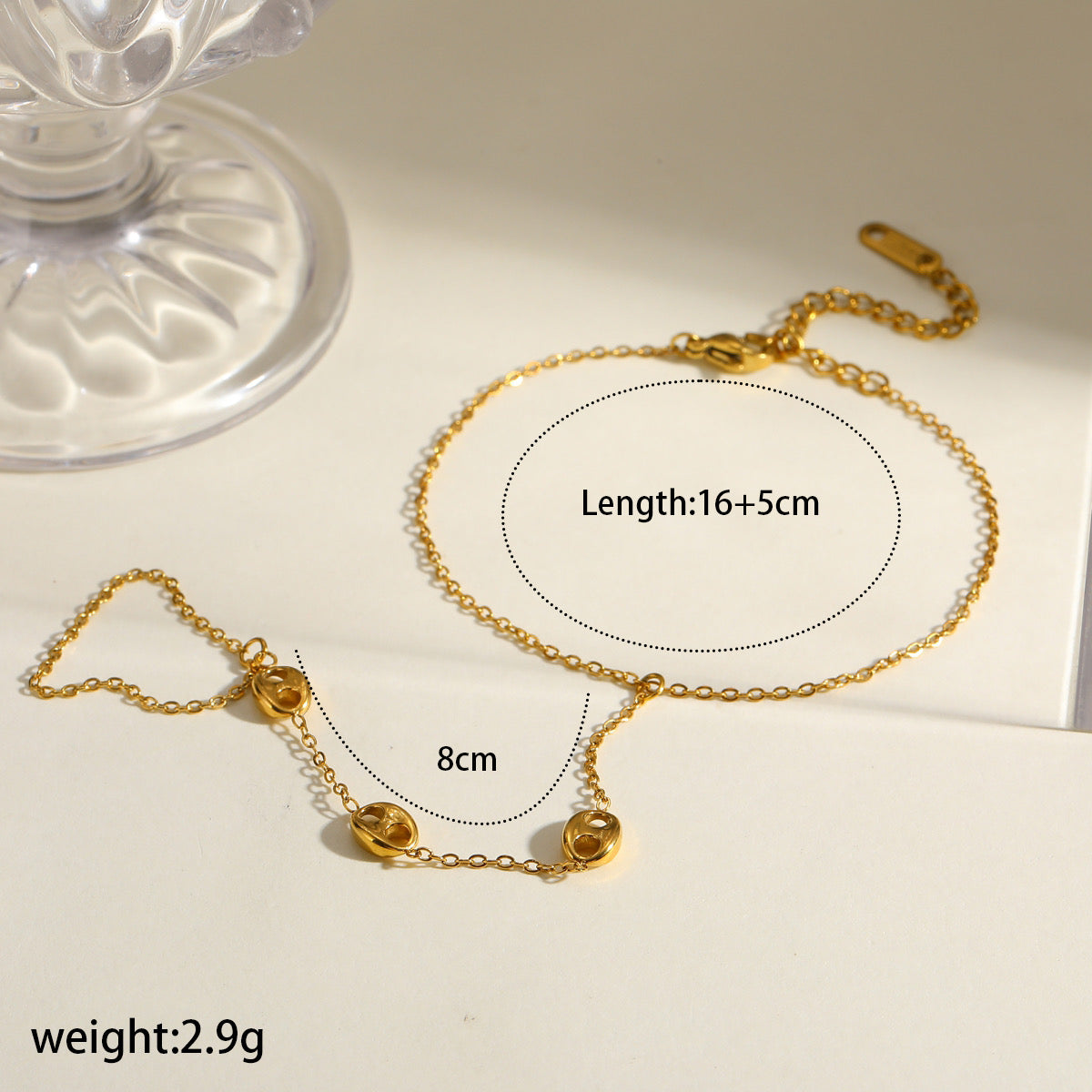 SHELL CHAIN BRACELET (18k)