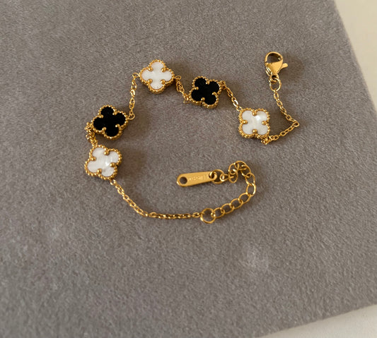 REVERSIBLE CLOVER BRACELET (18k)