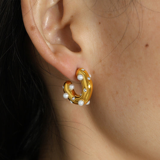 PEARL EARRINGS (18k)
