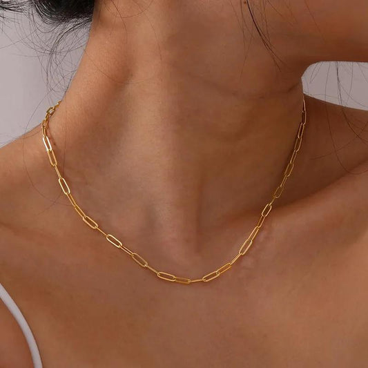 PAPERCLIP NECKLACE (18k)