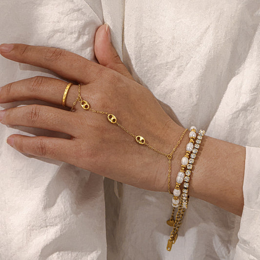 SHELL CHAIN BRACELET (18k)