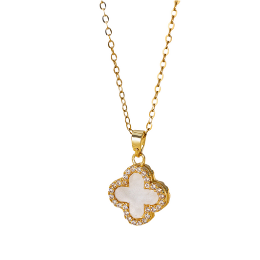 REVERSIBLE CLOVER NECKLACE (18k)