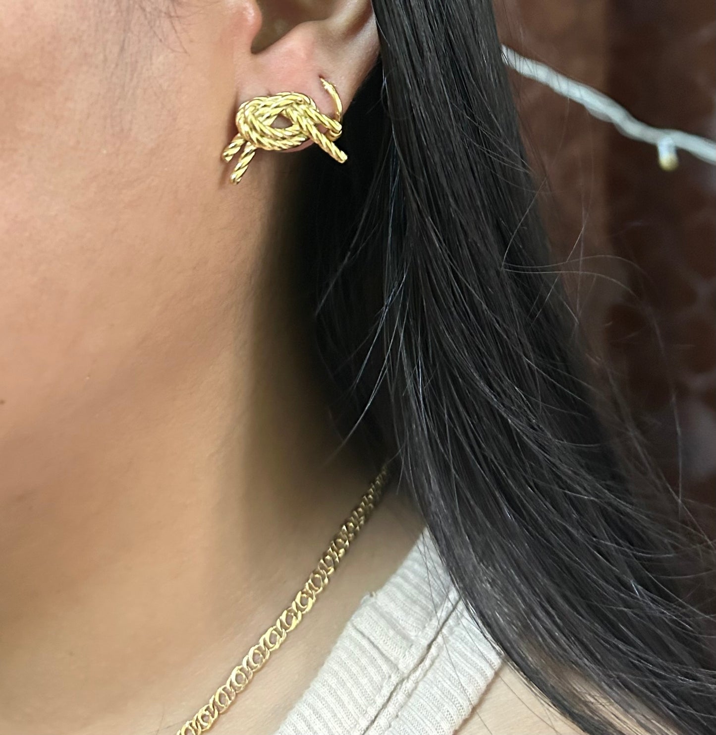 KNOT EARRINGS (SS)