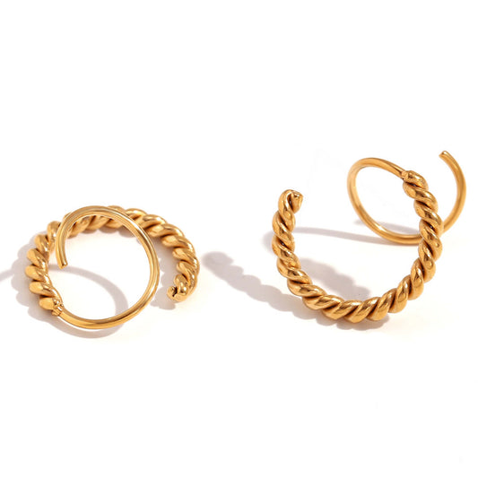 TWIST SPIRAL EARRING (18k)