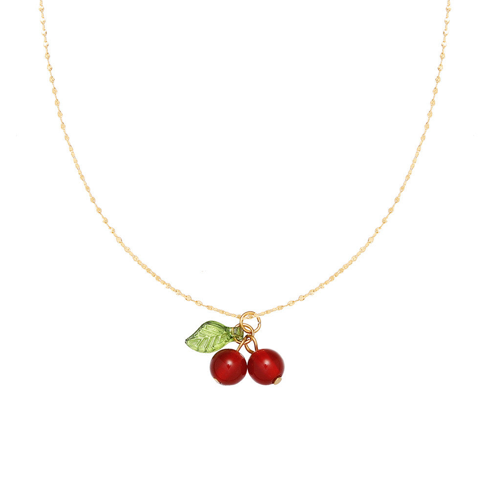 CHERRY NECKLACE (18k)