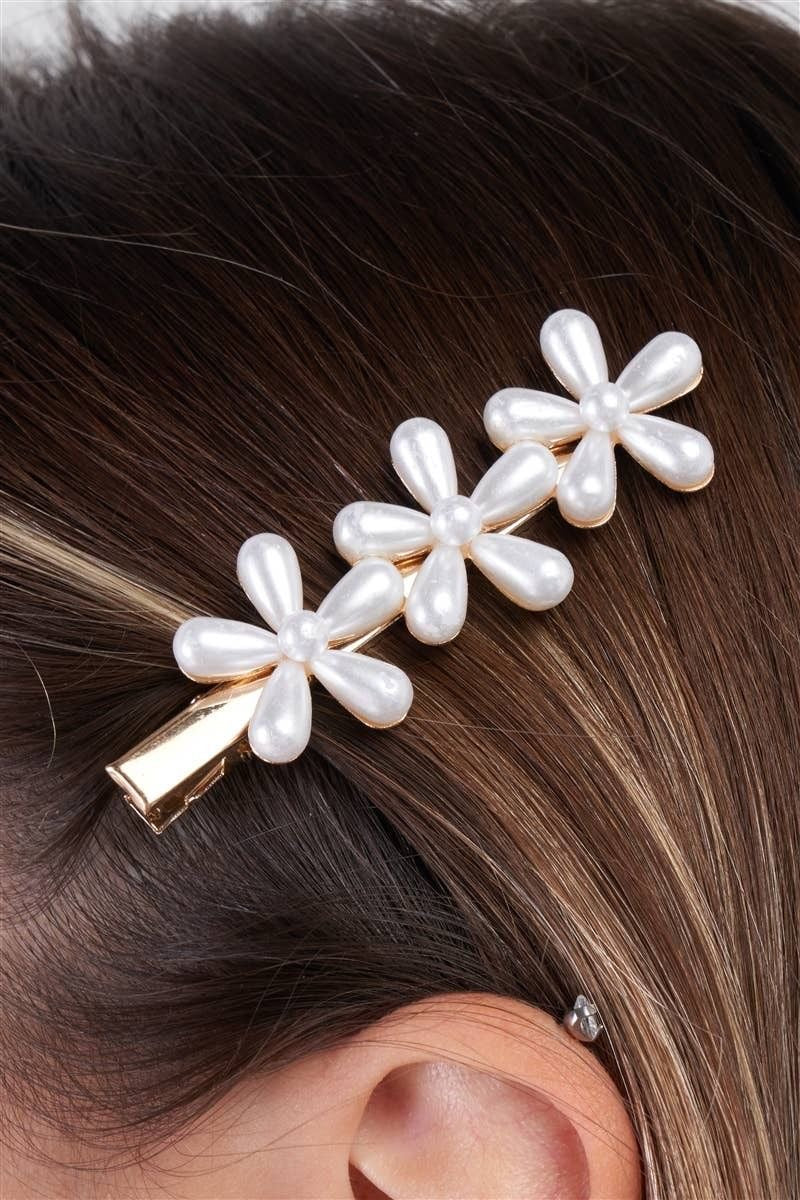 FLOWER BARRETTES