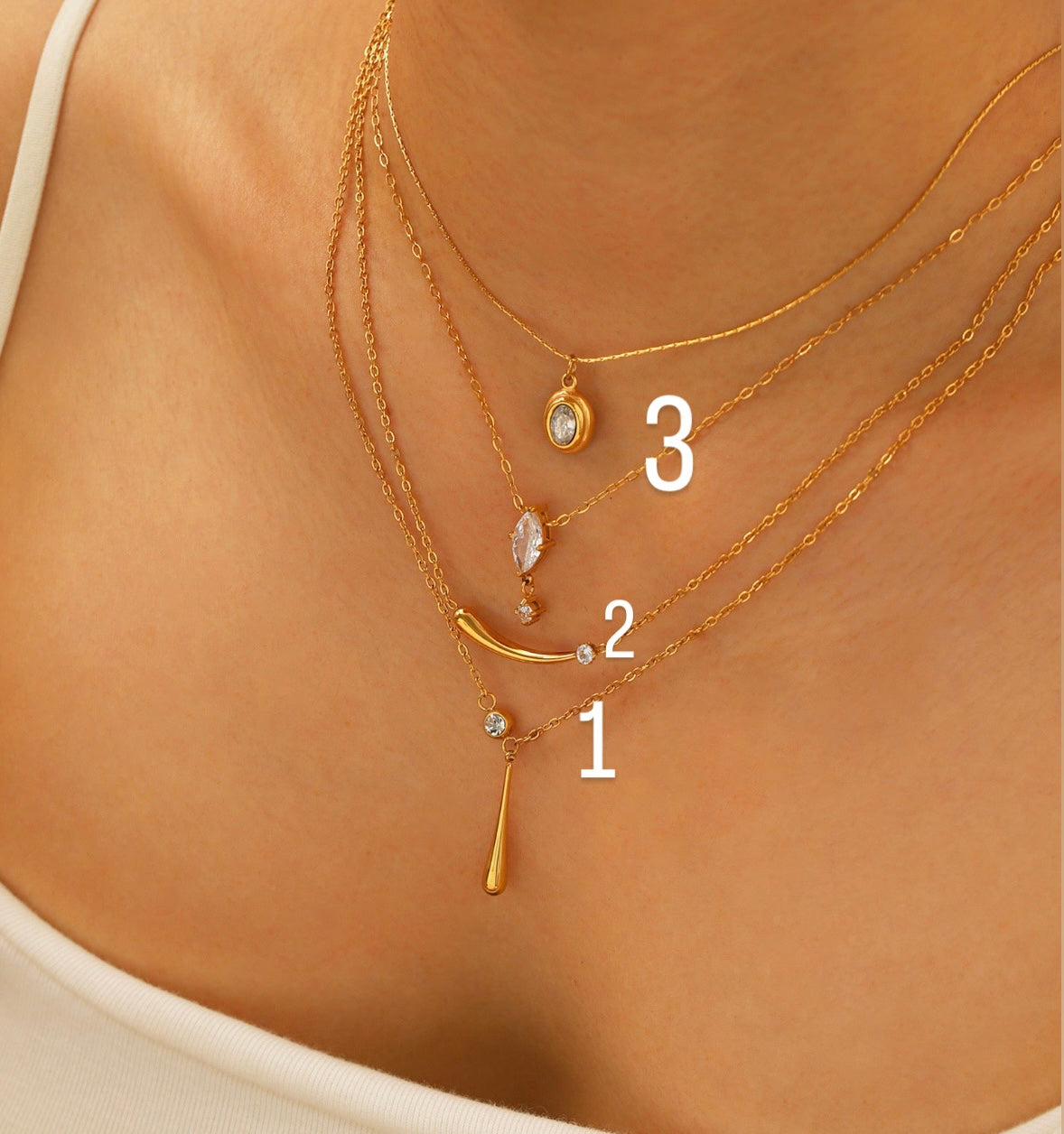 MINIMAL NECKLACES (18k)